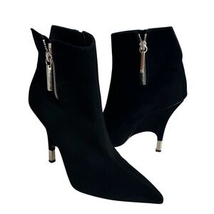 Giuseppe Zanotti Ankle Zip Booties Black Suede